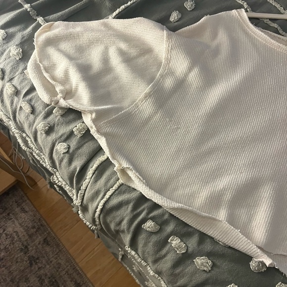 Free people white knit flowy top - Picture 2 of 2